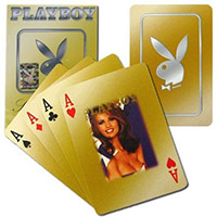 Playboy Special Edition Gold Deck Poker Size Playing Cards